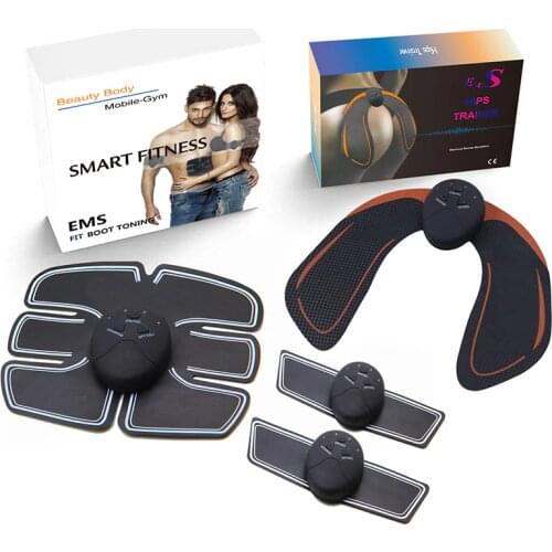 EMS Muscle Stimulator ABS Toner Body Muscle for Abdomen/Arm/Leg Training Home Office Exercise