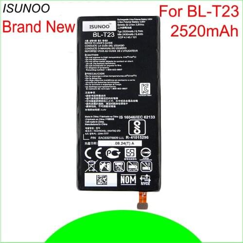 ISUNOO 5pcs/lot BL-T23 Battery For LG X Cam X-Cam K580 K580Y F690 K580DS Battery Replacement