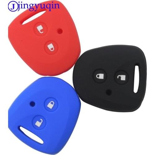 Jingyuqin New Remote Car Key Silicone Case Cover For Toyota Avanza Wigo Grand Daihatsu Xenia PERODUA Alza Myvi Axia 2 Buttons