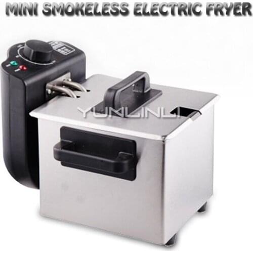 1.5L Mini Electric Deep Fryer Household Constant Temperature Frying Machine Smokeless Frying Cooker WJ-105