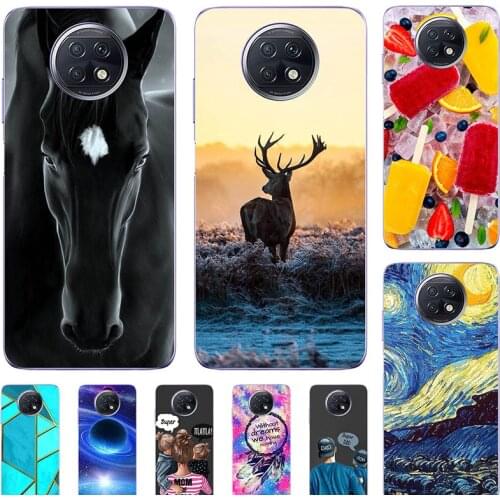 Fashion Bumper Cute Case For Redmi NOTE 9T 5G 6.53" Case Soft Silicone Cat Horse Flower Cover Back Shell