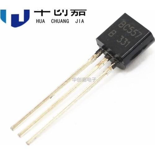 Xinyuan 100PCS/LOT BC557B TO-92 BC557 TO92 557B new triode transistor