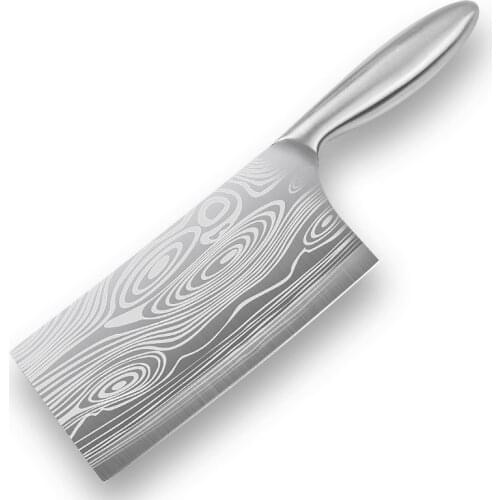 Stainless Steel Knife Kitchen Knife 3Cr13 Cleaver Knife Chef Slicing Knives Laser Damascus Vein Cooking Knife Comfortable Handle