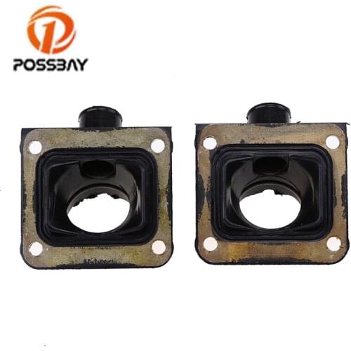 POSSBAY 2Pcs Motorcycle Carburetor Intake Manifold Boot Moto Parts for Yamaha RD350LC RZ350L YFZ350