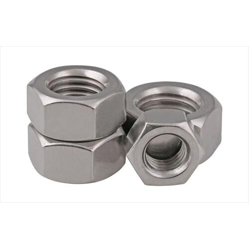 DIN934 304 stainless steel hexagon nuts M1 M1.2 M2 M2.5 M3 M4 M5 M6 M8 M10 M12 M14 M16 M18 M20 M22 M24-M30 nut cap screw cap