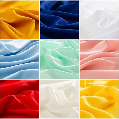 Chiffon Fabric Summer Drape High-end High-density Clothing Fabric Dress Lining Clothes Lining Cloth Solid Color