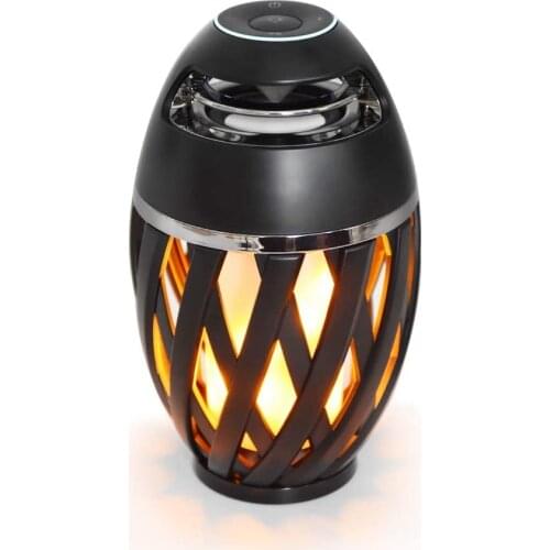 LED flame speaker outdoor bluetooth speaker with stereo enhanced bass sound TWS support portable for iPhone iPad Android