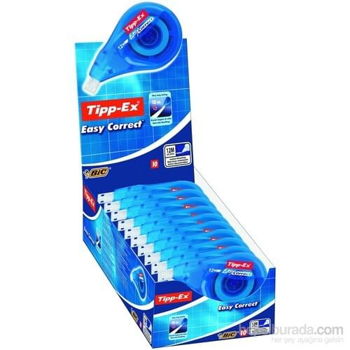 Tipp-Ex Easy Correct Strip eraser 10 adetKutu stationery correction tape eraser 10 pieces office school supplies