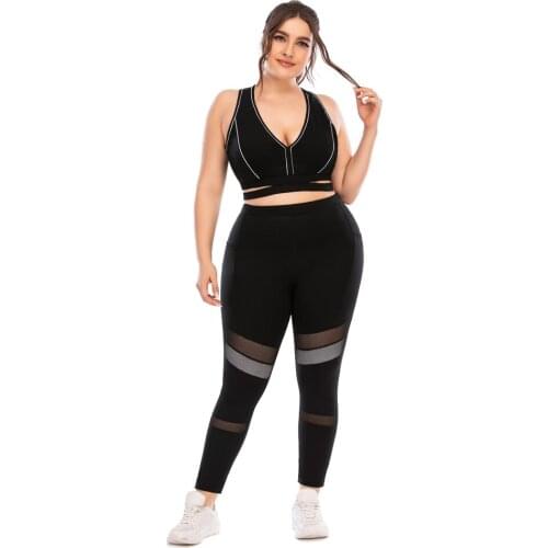 Gym Tank Tops Women Crop Top Push Up Bras Fitness Bra Deep V-neck Underwear Fitness Leggings Yoga Clothes Set Outdoor Hot Sell