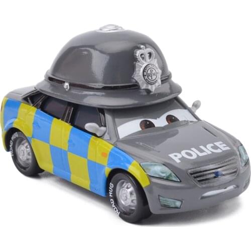 1:55 Metal Diecast Disney Pixar Car Gray British Royal Police Alloy Toy Cars Boys Educational Toys Birthdays Christmas Gifts