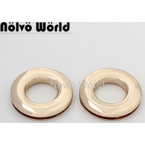 10-50pcs 4 colors inner 17mm zinc alloy round screws eyelets grommet for purse chain bag handbag accessories