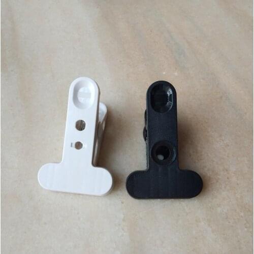 2pieces/lot black/white stronger plastic fixed spring clamp clip big clip for bed room lamp clamp lamp lighting accessories