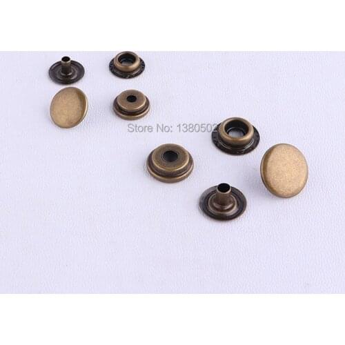 20sets small and large size bronze color four part snap metal Buttons Round Combination buttons for Sewing accessories