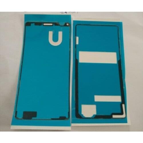 50 Sets 100pcs in Total LCD Front Frame + Back Battery Cover Adhesive Sticker For Sony Xperia Z3 compact Z3 mini D5803 D5833