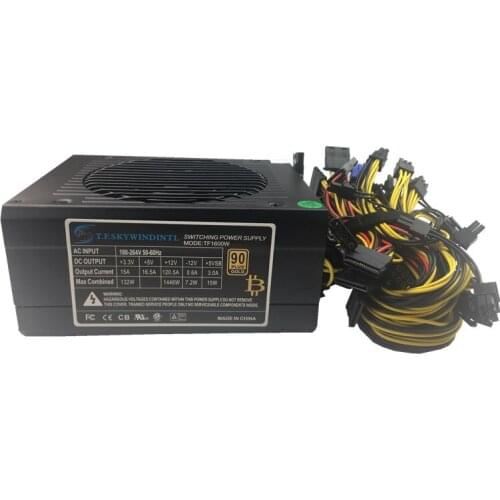 1600w computer power supply mining rig antminer pico psu asic bitcoin miner rx 470 rx 580 rx 570 rx480 atx fonte de alimenta PC
