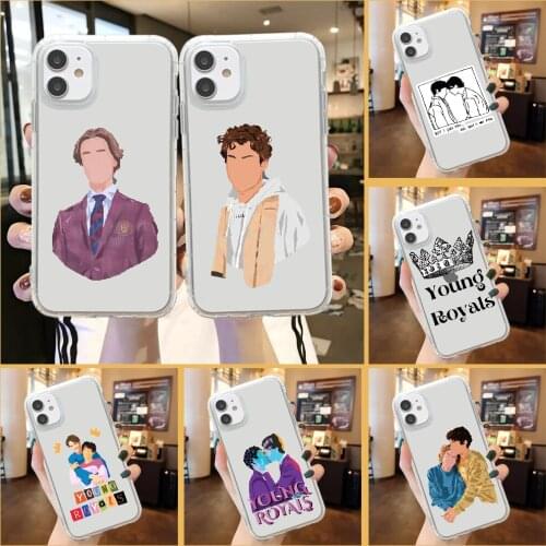 Young Royals Simon and Wilhelm Phone Case For iphone 5 5s se 2 6 6s 7 8 12 mini plus X XS XR 11 PRO MAX transparent pretty