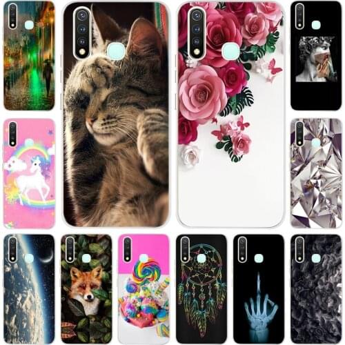 For VIVO Y19 case Cute Printed Soft Silicone TPu Phone Cases Back Cover For VIVO Y19 Y 19 Coque Vivo 1915 Bumpers 6.53"