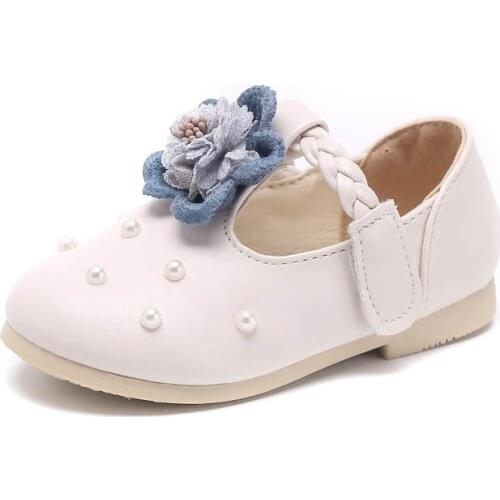 Childrens Flats New Bowtie Fashion Princess Party Performance Shoes Student Girl Shoes For Toddler Kids Soft Sole Leather Shoes