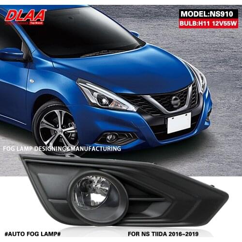 DLAA For TIIDA 2016 2017 2018 2019 Front Fog Lights Car Styling Spot Light Fog Lamps With Switch - 1 Pair