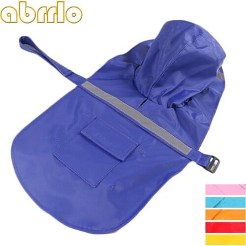 Abrrlo Raincoat For Dogs Waterproof Dog Coat Jacket Reflective Dog Raincoat Clothes For Small Medium Large Dogs Labrador XS-2XL