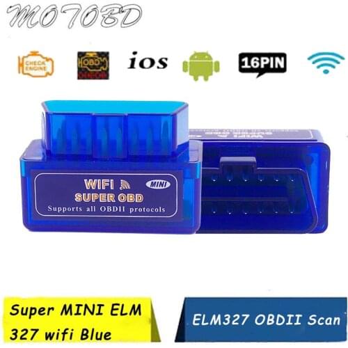 Elm-327 Obd2 Scanner Elm327 V1.5 Wifi OBD 2 Diagnostic Scanner For Car iOS OBDII ELM 327 v 1.5 Code Reader Diagnostic Tools