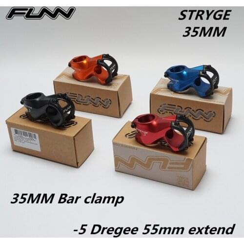 FUNN STRYGE - Mountain Bike 3D Forged Axle -5 Degree Alloy 55MM Extended Bar Clamp 31.8MM 35MM ENDURO AM XC