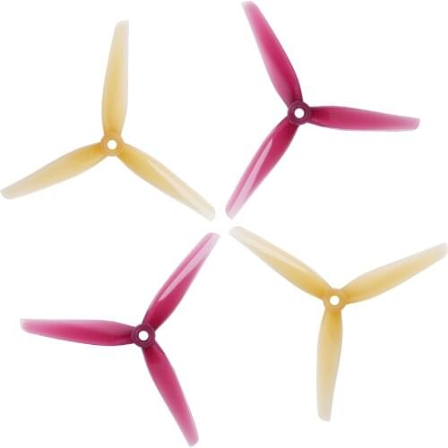 HQPROP Ethix P3 Peanut Butter & Jelly Prop 5130 5.1X3X3 3-Blade PC Propeller for RC FPV Racing Freestyle 5inch 5.1Inch Drones