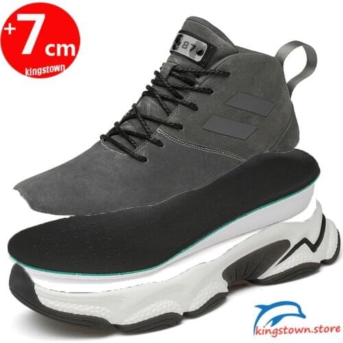 Sneakers Man Elevator Shoes Height Increase Shoes for Men Insoles 7CM Sports Heightening Shoes Tall Shoes