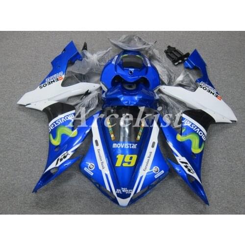 New ABS Injection Mold Motorcycle Fairings Kit Fit for YAMAHA YZF-R1 2004 2005 2006 R1 04 05 06 body set Blue White