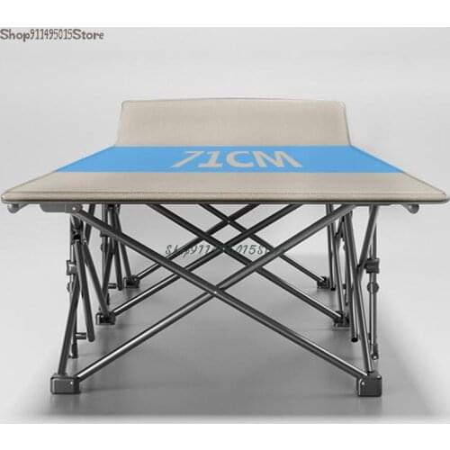Office Nap Chair Single Lunch Break Folding Bed Household Simple Escort Portable Adult Camping Bed