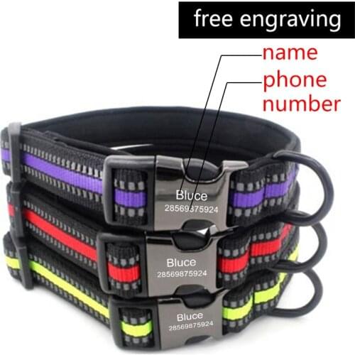 Dog Collars Dog Name ID Tags Gifts for Dog Lovers Anti-lost Pet Collar Tags for Dog Owner Engraved Pet Tag New Puppy Tag Gifts