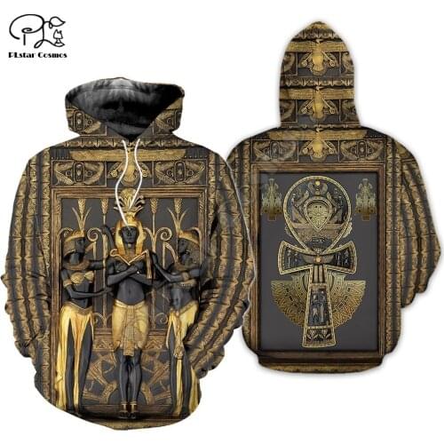 PLstar Cosmos Horus Egyptian God Pharaoh Anubis Ancient Egypt Tattoo 3DPrint Men/Women Tracksuit Streetwear Pullover Hoodies A-4