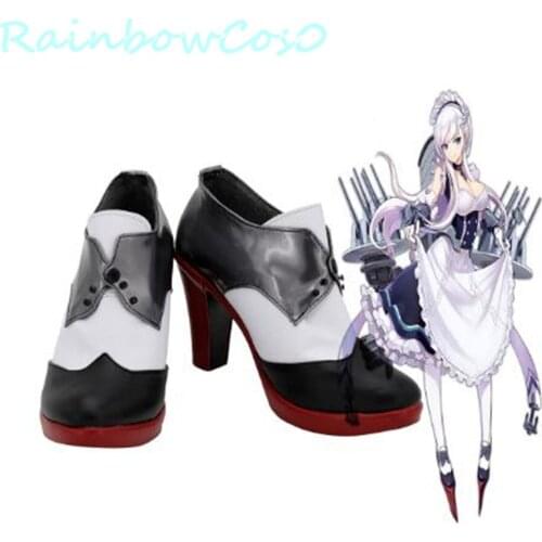 Azur Lane Belfast Boots Cosplay Shoes Boots Game Anime Halloween RainbowCos0 W1171