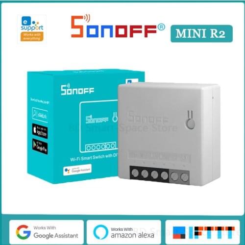 SONOFF Mini R2 Wifi Smart Home 2 Way DIY Lights Switches Support Alexa Google Home Voice Control eWeLink Remote Timing ON / OFF