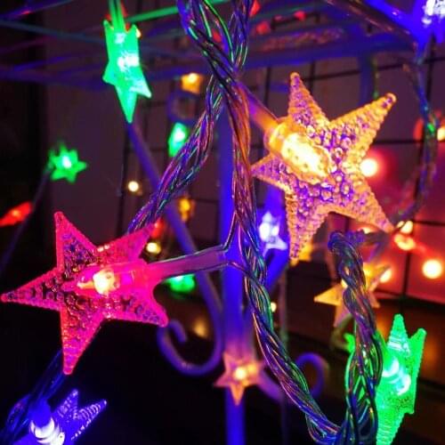 LED Little Star Lamp Fairy Twinkle Garland Battery USB Power Bedroom Lights String Garden Wedding Birthday Party Christmas Decor