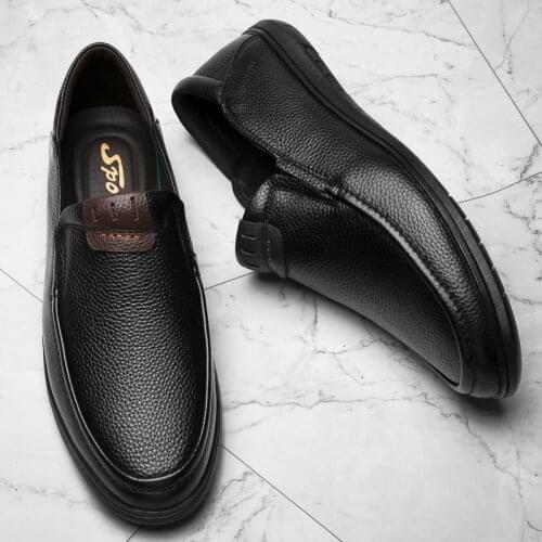 FIXSYS Brand Cow Leather Man Casual Business Shoes Handmade Wedding Formals Shoes High Quality Mens Oxfords Shoes Office Shoes