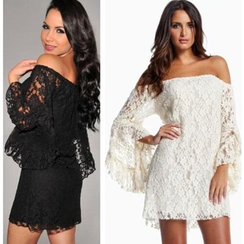 Women summer dress ,2018 New fashion long-sleeved lace dress tassel horn,Vestidos Femininas,T1542