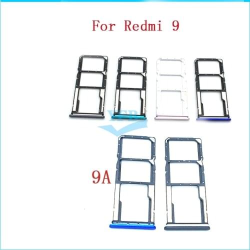 For Xiaomi Redmi 9C SIM Card Tray Holder Sim Card Reader Socket Replacement Part