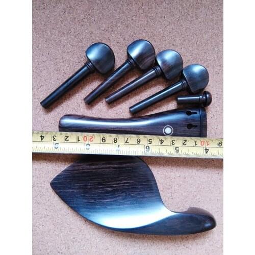 2 Sets quality VIOLA parts i9ncluding tail piece chin rest and pegs end pin