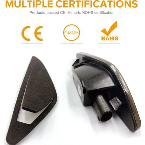 2pcs Led Dynamic Side Marker Turn Signal Light Car side Sequential Blinker signal Light For BMW X5 E70 X6 E71 E72 X3 F25 Amber