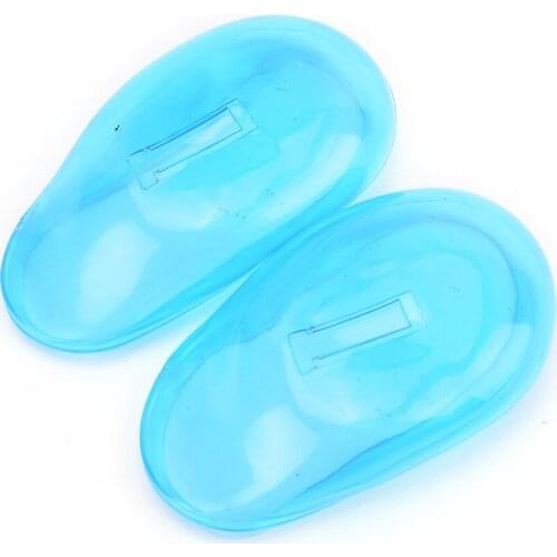 2Pcs Practical Clear Silicone Ear Cover For Ear Care Travel Hair Color Showers Water Shampoo Ear Protector Cover Nose/Ear Clips