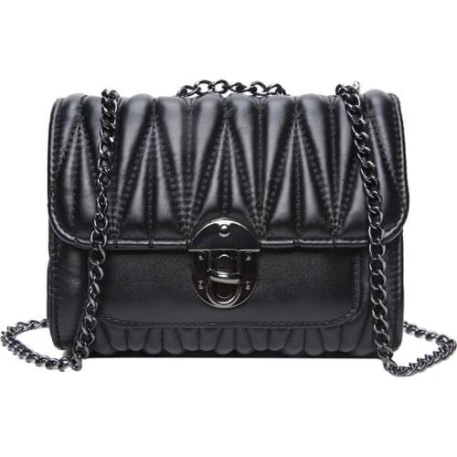 2020 New Fold Bag Female Superior Quality Chain Crossbody Bags Fashion Young Women Handbags Small Travel Shoulderbag Message Bag