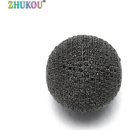 24*25mm New Fashion Brass Cubic Zirconia Oval Beads for DIY Jewelry Accessories Making, Round shape Hole: 2.5mm, VZ183