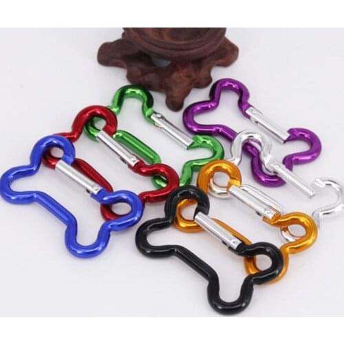 300pcs Bone Type Carabiner Aluminum Alloy Backpack Water Bottle Buckle Multifunctional Crarabiner F190