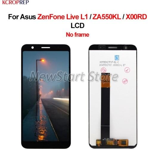 5.5" For Asus ZenFone Live L1 LCD Display Touch Screen Digitizer Assembly No Frame For Asus ZA550KL X00RD lcd 100% Tested