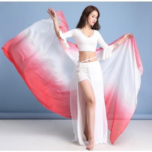 5 Color Hand Throw Silk Veil Women Female Veil Belly Dancing Accessory Women Scarf