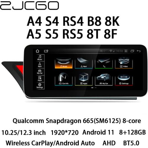 Car Multimedia Player Stereo GPS DVD Radio Navigation Android Screen MMI MIB for Audi A4 S4 RS4 S5 RS5 A5 B8 8K 8T 8F 2007~2016