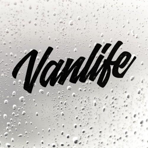 Black/White Vanlife Fine Car Sticker Vinyl Car Styling Rearview Mirror Car Accessor Waterproof Decals