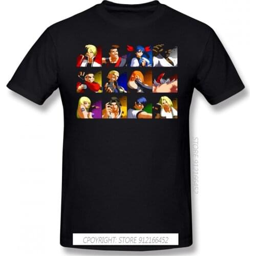 Men The King Of Fighters Rugal Bernstein Terry Bogard Fighting Games T-Shirt Tops Garou Mark Pure Cotton Tee Harajuku TShirt