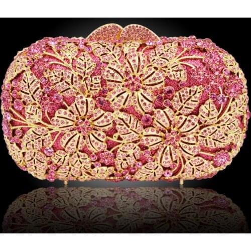 Sophisticated Crystal Handbag Rhinestones Clasp Flap Women Clutch Bags Baguette Wallets wholesale Purse Party Evening Bag 88353